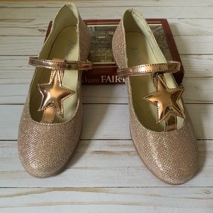 Naturino Rose Gold Dress Flats 36 EUC